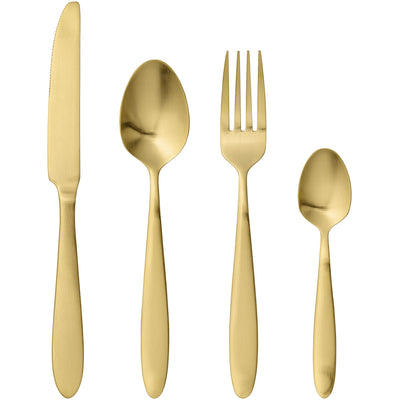 Bloomingville Guld Bestik - Kitchen One - Køb online på udsalg og tilbud lige nu - Hurtig levering til billige priser via Go with Gozomo