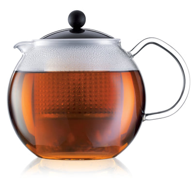Bodum Assam tekande med glashåndtag, 1,5 l, sort - Kitchen One - Køb online på udsalg og tilbud lige nu - Hurtig levering til billige priser via Go with Gozomo