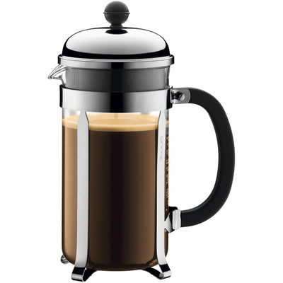 Bodum CHAMBORD Kaffebrygger, 8 kopper/1,0 l - Krom - Kitchen One - Køb online på udsalg og tilbud lige nu - Hurtig levering til billige priser via Go with Gozomo