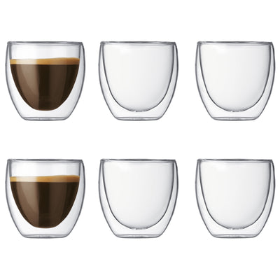 Bodum Pavina dobbeltvægget espresso glas, 0.08 l, 6 stk. - Kitchen One - Køb online på udsalg og tilbud lige nu - Hurtig levering til billige priser via Go with Gozomo