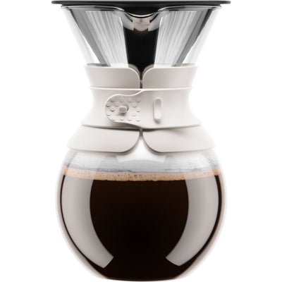Bodum Pour Over med filter, hvid, 1 liter - Kitchen One - Køb online på udsalg og tilbud lige nu - Hurtig levering til billige priser via Go with Gozomo