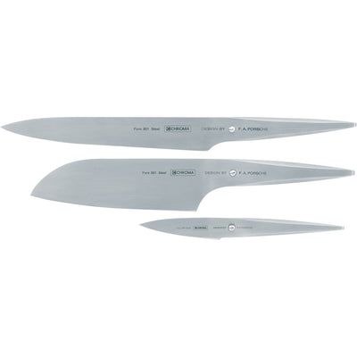 Chroma P529 Knivsæt med 3 knive type 301 by F. A. Porsche - Kitchen One - Køb online på udsalg og tilbud lige nu - Hurtig levering til billige priser via Go with Gozomo