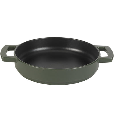 Combekk Støbejernsstegepande med 2 håndtag, grøn, 28 cm. - Kitchen One - Køb online på udsalg og tilbud lige nu - Hurtig levering til billige priser via Go with Gozomo