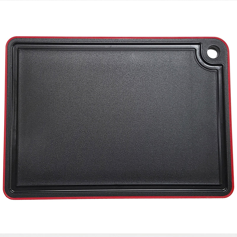 Daloplast Skærebræt, sort/rød, 27 x 19 cm - Kitchen One - Køb online på udsalg og tilbud lige nu - Hurtig levering til billige priser via Go with Gozomo