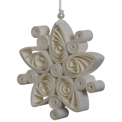 DBKD Regular Flake juletræspynt, small, 8,5 cm, hvid - Kitchen One - Køb online på udsalg og tilbud lige nu - Hurtig levering til billige priser via Go with Gozomo
