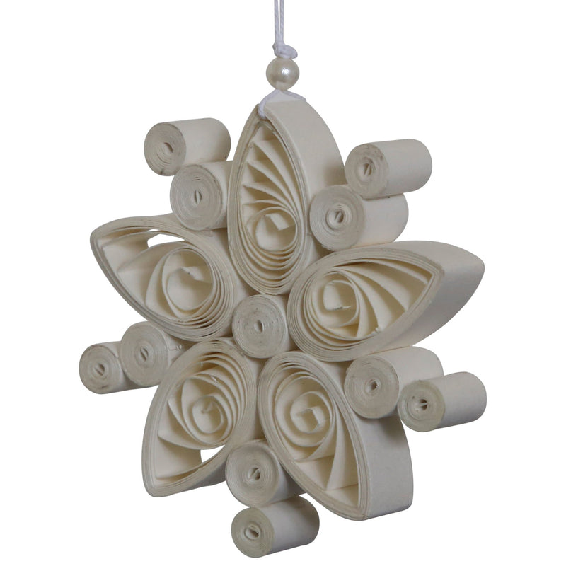 DBKD Regular Flake juletræspynt, small, 8,5 cm, hvid - Kitchen One - Køb online på udsalg og tilbud lige nu - Hurtig levering til billige priser via Go with Gozomo
