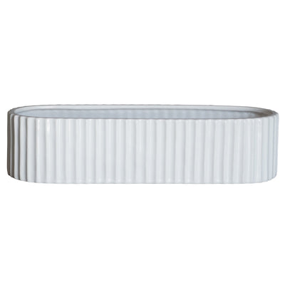 DBKD Stripe lysestage, 7 cm, shiny white - Kitchen One - Køb online på udsalg og tilbud lige nu - Hurtig levering til billige priser via Go with Gozomo