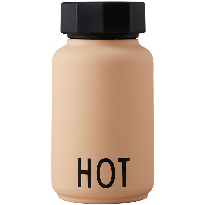 Design Letters HOT&COLD termoflaske lille, beige - Kitchen One - Køb online på udsalg og tilbud lige nu - Hurtig levering til billige priser via Go with Gozomo