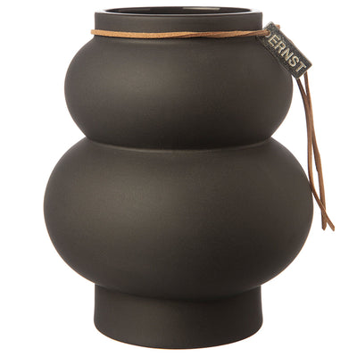 Ernst Vase Kurvig Mørkegrå 14 cm. - Kitchen One - Køb online på udsalg og tilbud lige nu - Hurtig levering til billige priser via Go with Gozomo