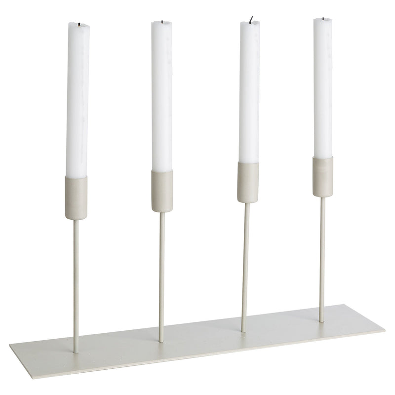 Ernst Metal lysestage til 4 lys beige - Kitchen One - Køb online på udsalg og tilbud lige nu - Hurtig levering til billige priser via Go with Gozomo
