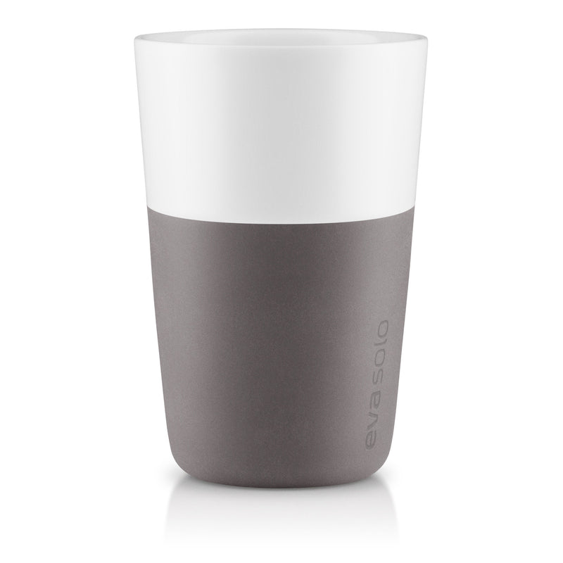 Eva Solo Cafe Latte krus, 2 stk. Elephant Grey - Kitchen One - Køb online på udsalg og tilbud lige nu - Hurtig levering til billige priser via Go with Gozomo