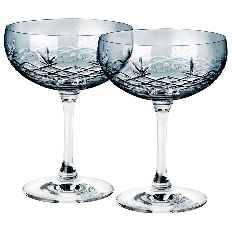 Frederik Bagger Crispy Gatsby Champagneglas, 2 stk. sapphire - Kitchen One - Køb online på udsalg og tilbud lige nu - Hurtig levering til billige priser via Go with Gozomo