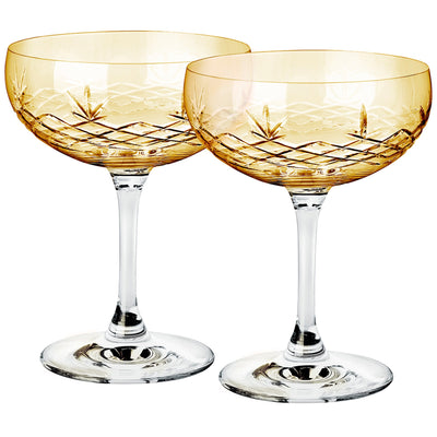 Frederik Bagger Crispy Gatsby Champagneglas, 2 stk. citrine - Kitchen One - Køb online på udsalg og tilbud lige nu - Hurtig levering til billige priser via Go with Gozomo