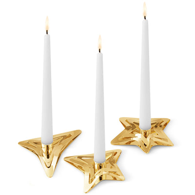 Georg Jensen 2021 stjerne lysestager 3 stk. - Kitchen One - Køb online på udsalg og tilbud lige nu - Hurtig levering til billige priser via Go with Gozomo