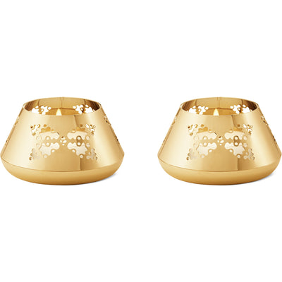Georg Jensen 2022 fyrfadsstage, 2 stk, guld - Kitchen One - Køb online på udsalg og tilbud lige nu - Hurtig levering til billige priser via Go with Gozomo