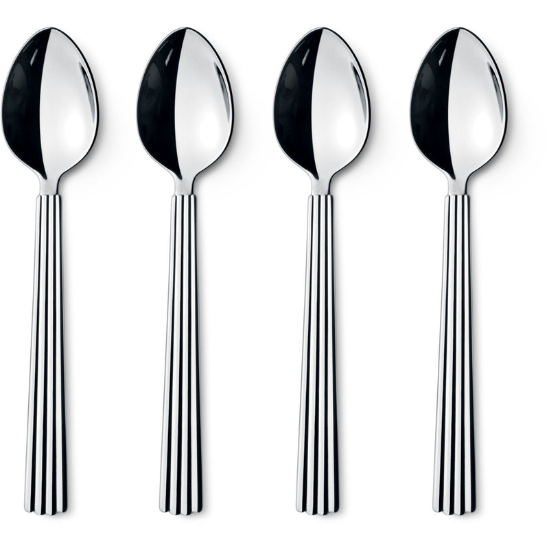 Georg Jensen Bernadotte teskeer, 4 stk. - Kitchen One - Køb online på udsalg og tilbud lige nu - Hurtig levering til billige priser via Go with Gozomo