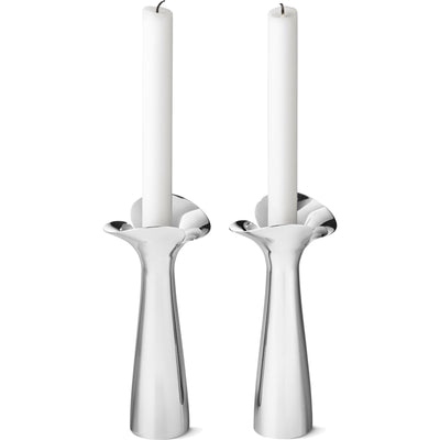 Georg Jensen Bloom Botanica lysestager, 2 stk. - Kitchen One - Køb online på udsalg og tilbud lige nu - Hurtig levering til billige priser via Go with Gozomo