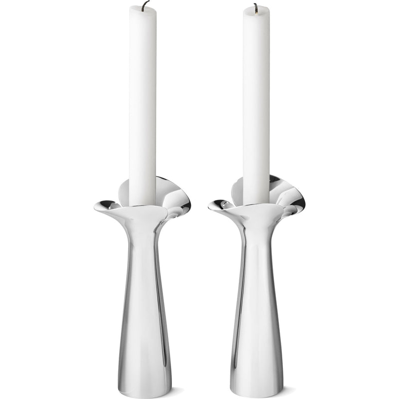 Georg Jensen Bloom Botanica lysestager, 2 stk. - Kitchen One - Køb online på udsalg og tilbud lige nu - Hurtig levering til billige priser via Go with Gozomo