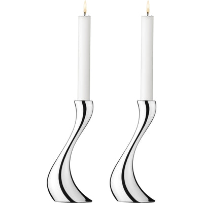 Georg Jensen Corba Lysestage 2-pak - Kitchen One - Køb online på udsalg og tilbud lige nu - Hurtig levering til billige priser via Go with Gozomo