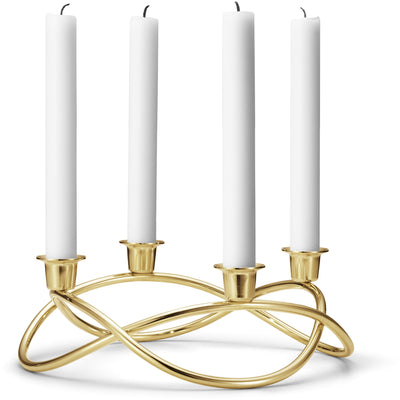 Georg Jensen Season Lysestage Guld - Kitchen One - Køb online på udsalg og tilbud lige nu - Hurtig levering til billige priser via Go with Gozomo