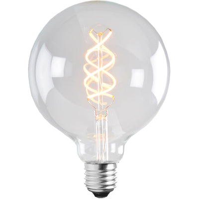 Globen Lighting Lyskilde E27 LED Soft Filament Globe 125 mm 5W, klar - Kitchen One - Køb online på udsalg og tilbud lige nu - Hurtig levering til billige priser via Go with Gozomo