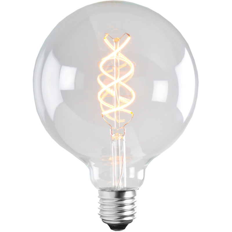 Globen Lighting Lyskilde E27 LED Soft Filament Globe 125 mm 5W, klar - Kitchen One - Køb online på udsalg og tilbud lige nu - Hurtig levering til billige priser via Go with Gozomo