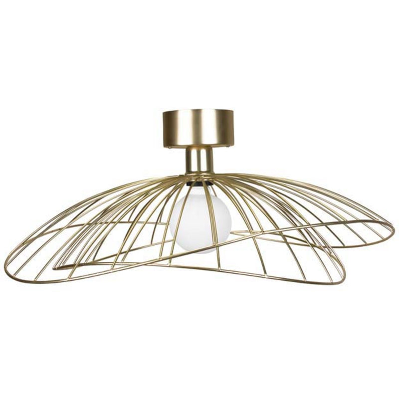Globen Lighting Plafond/Væg Ray Lampe, Børstet Messing - Kitchen One - Køb online på udsalg og tilbud lige nu - Hurtig levering til billige priser via Go with Gozomo