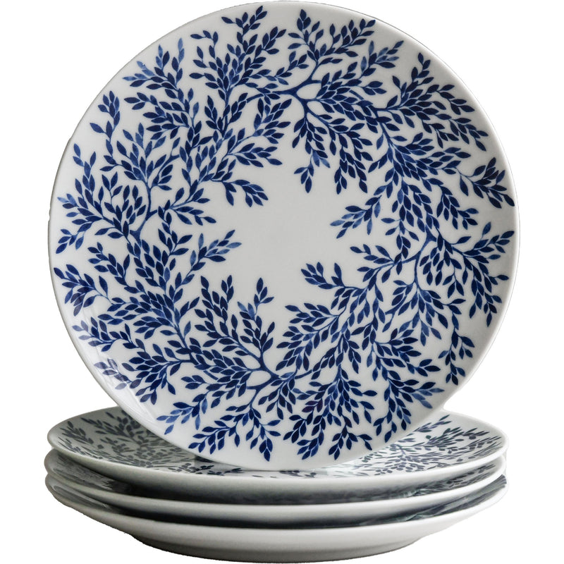 Götefors Porslin Myrten tallerken, 21 cm, blå, 4-pak - Kitchen One - Køb online på udsalg og tilbud lige nu - Hurtig levering til billige priser via Go with Gozomo