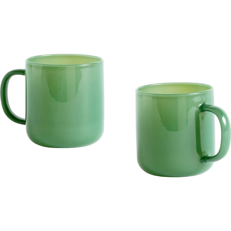 HAY Borosilicate krus, jade green, 2-pack - Kitchen One - Køb online på udsalg og tilbud lige nu - Hurtig levering til billige priser via Go with Gozomo