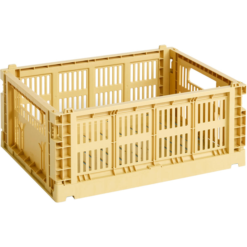 HAY Colour Crate opbevaringskasse, medium, gold yellow - Kitchen One - Køb online på udsalg og tilbud lige nu - Hurtig levering til billige priser via Go with Gozomo