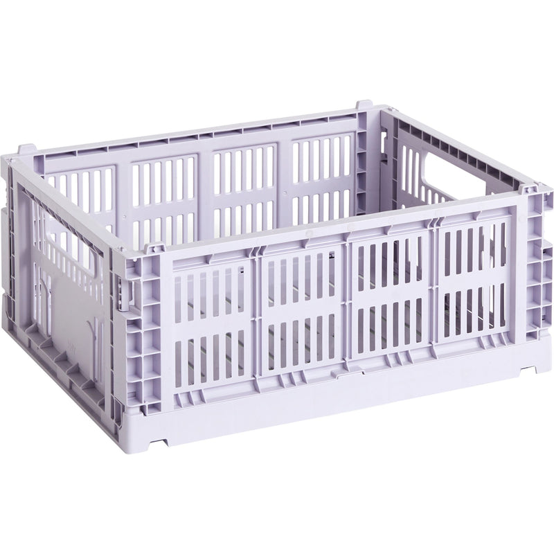 HAY Colour Crate opbevaringskasse, medium, lavender - Kitchen One - Køb online på udsalg og tilbud lige nu - Hurtig levering til billige priser via Go with Gozomo
