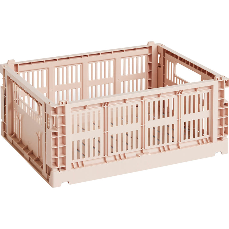 HAY Colour Crate opbevaringskasse, medium, powder - Kitchen One - Køb online på udsalg og tilbud lige nu - Hurtig levering til billige priser via Go with Gozomo