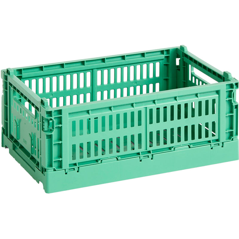 HAY Colour Crate opbevaringskasse, small, dark mint - Kitchen One - Køb online på udsalg og tilbud lige nu - Hurtig levering til billige priser via Go with Gozomo