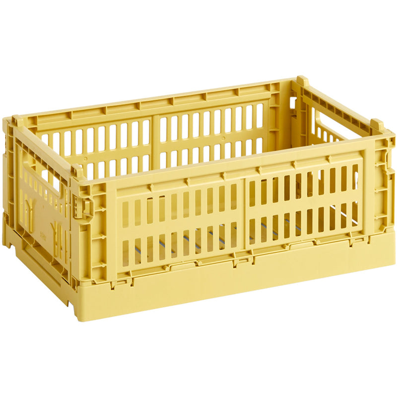 HAY Colour Crate opbevaringskasse, small, dusty yellow - Kitchen One - Køb online på udsalg og tilbud lige nu - Hurtig levering til billige priser via Go with Gozomo
