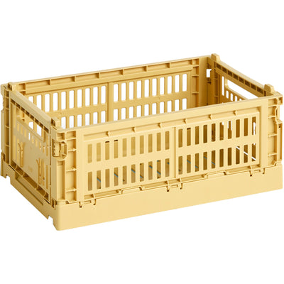 HAY Colour Crate opbevaringskasse, small, golden yellow - Kitchen One - Køb online på udsalg og tilbud lige nu - Hurtig levering til billige priser via Go with Gozomo