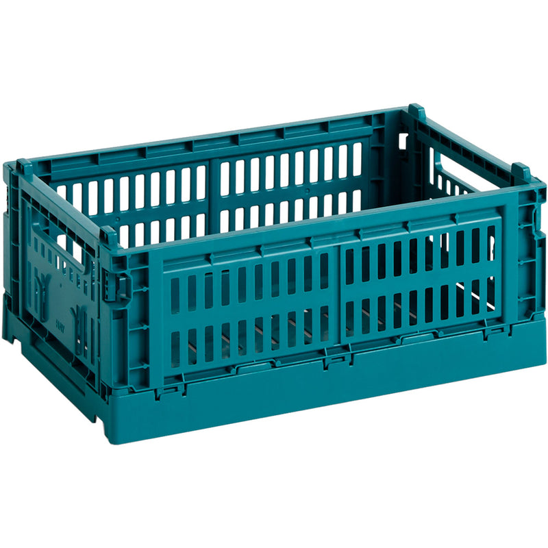 HAY Colour Crate opbevaringskasse, small, ocean green - Kitchen One - Køb online på udsalg og tilbud lige nu - Hurtig levering til billige priser via Go with Gozomo
