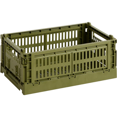 HAY Colour Crate opbevaringskasse, small, olive - Kitchen One - Køb online på udsalg og tilbud lige nu - Hurtig levering til billige priser via Go with Gozomo