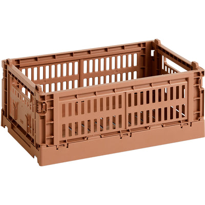 HAY Colour Crate opbevaringskasse, small, terracotta - Kitchen One - Køb online på udsalg og tilbud lige nu - Hurtig levering til billige priser via Go with Gozomo