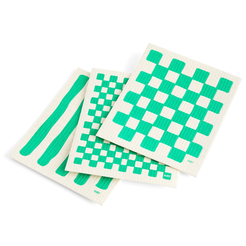 HAY Sponge karklud, 3-pack, hvid - Kitchen One - Køb online på udsalg og tilbud lige nu - Hurtig levering til billige priser via Go with Gozomo