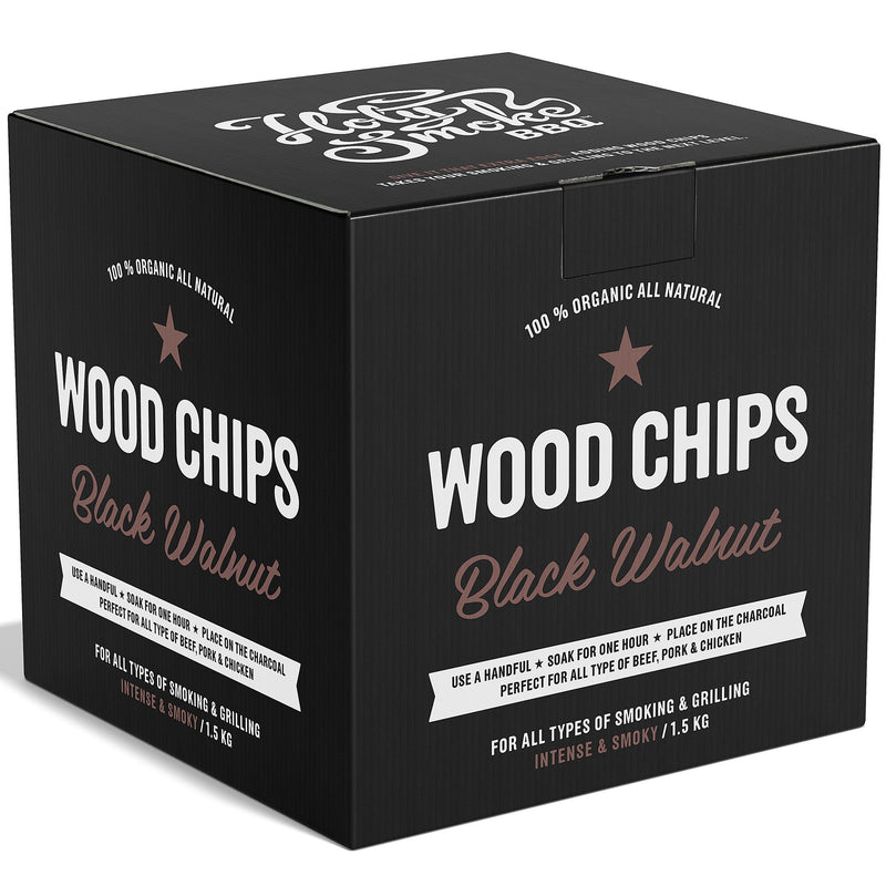 Holy Smoke BBQ Smoke Wood Chips, 1,5 kg, valnød - Kitchen One - Køb online på udsalg og tilbud lige nu - Hurtig levering til billige priser via Go with Gozomo