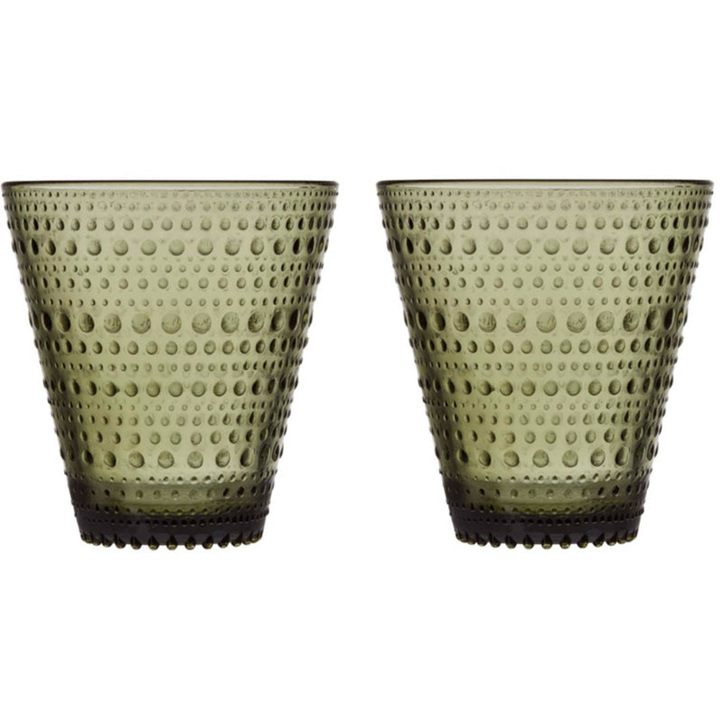 Iittala Kastehelmi drikkeglas 2 stk. mosgrøn - Kitchen One - Køb online på udsalg og tilbud lige nu - Hurtig levering til billige priser via Go with Gozomo
