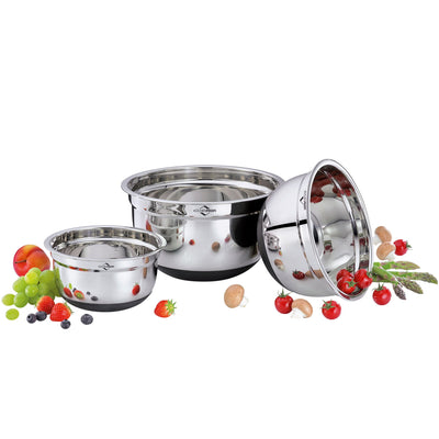 Küchenprofi Skålsæt Silver 3 dele - Kitchen One - Køb online på udsalg og tilbud lige nu - Hurtig levering til billige priser via Go with Gozomo