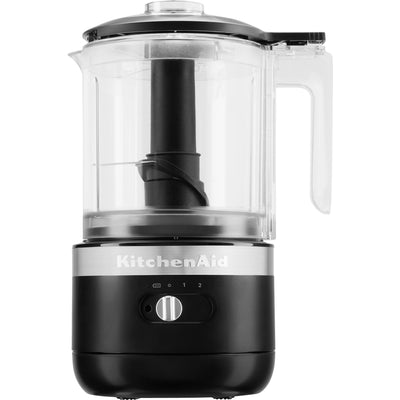 KitchenAid 5KFCB519EBM Ledningsfri mini foodprocessor, mat sort - Kitchen One - Køb online på udsalg og tilbud lige nu - Hurtig levering til billige priser via Go with Gozomo