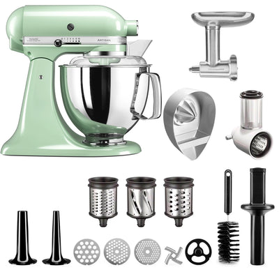 KitchenAid Artisan KSM175PSEPT Røremaskine + Tilbehørspakke, Pistage - Kitchen One - Køb online på udsalg og tilbud lige nu - Hurtig levering til billige priser via Go with Gozomo