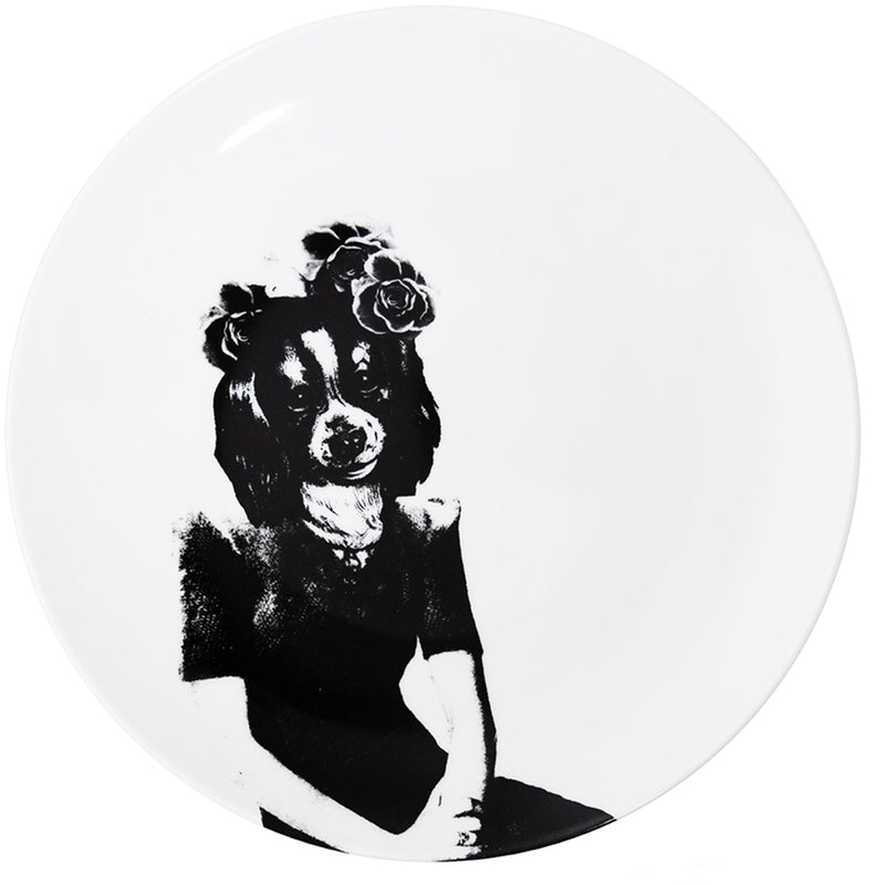 Lisa Bengtsson Os Kvinder porcelænstallerken Mellem Tvilling Hund 26 cm. - Kitchen One - Køb online på udsalg og tilbud lige nu - Hurtig levering til billige priser via Go with Gozomo