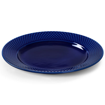 Lyngby Porcelæn Rhombe Color frokosttallerken, 23 cm, mørkeblå - Kitchen One - Køb online på udsalg og tilbud lige nu - Hurtig levering til billige priser via Go with Gozomo