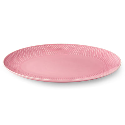 Lyngby Porcelæn Rhombe Color ovalt serveringsfad, rosa - Kitchen One - Køb online på udsalg og tilbud lige nu - Hurtig levering til billige priser via Go with Gozomo