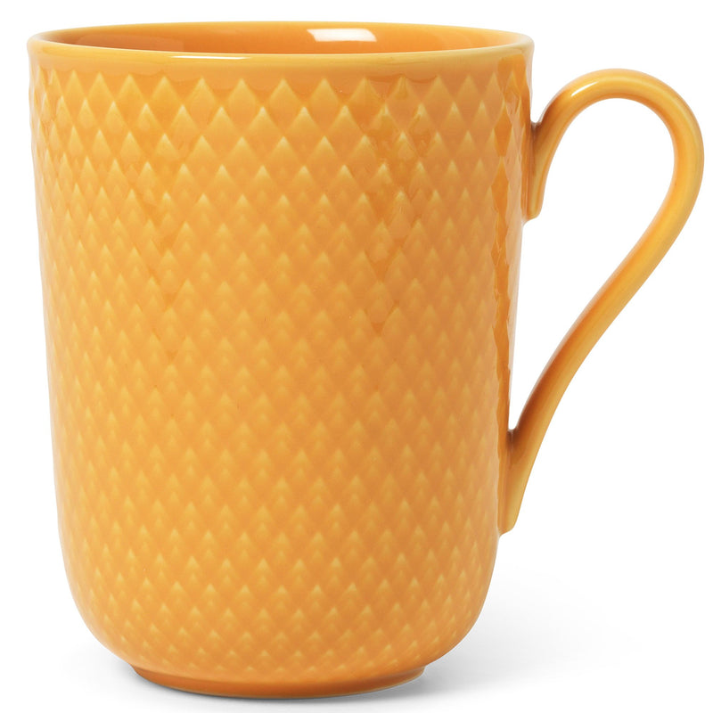 Lyngby Porcelæn Rhombe Color krus med hank 33 cl, gul - Kitchen One - Køb online på udsalg og tilbud lige nu - Hurtig levering til billige priser via Go with Gozomo