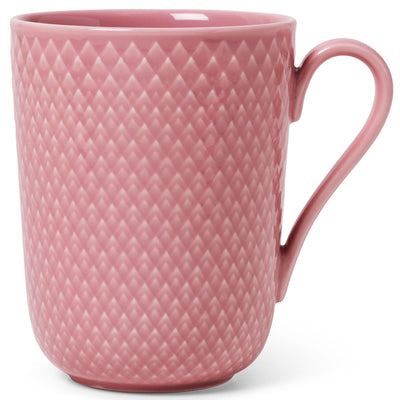 Lyngby Porcelæn Rhombe Color krus med hank 33 cl, rosa - Kitchen One - Køb online på udsalg og tilbud lige nu - Hurtig levering til billige priser via Go with Gozomo