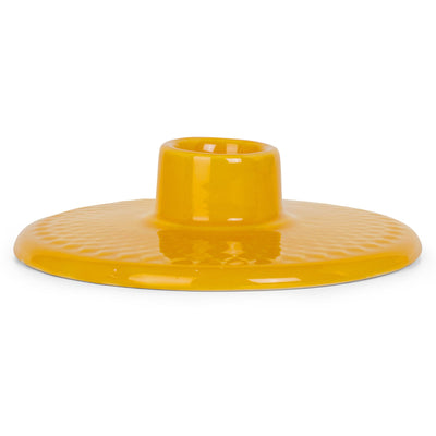 Lyngby Porcelæn Rhombe Color lysestage, gul - Kitchen One - Køb online på udsalg og tilbud lige nu - Hurtig levering til billige priser via Go with Gozomo